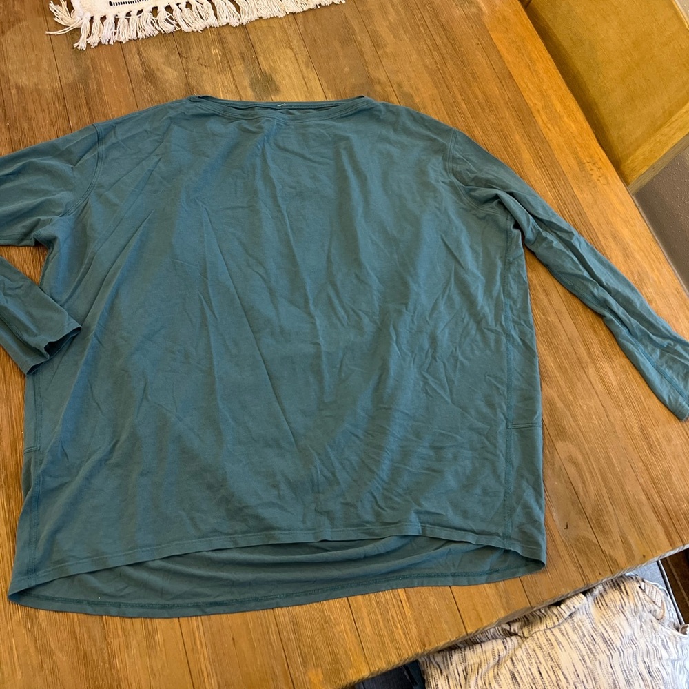 Men's Teal Long Sleeve Shirt